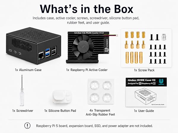 raspberry pi 5 case with cooler