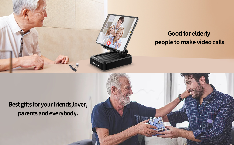 Good for elderly people to make video calls and gifts