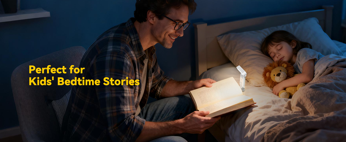 rechargeable book light Perfect for Kids&amp;#39; Bedtime Stories