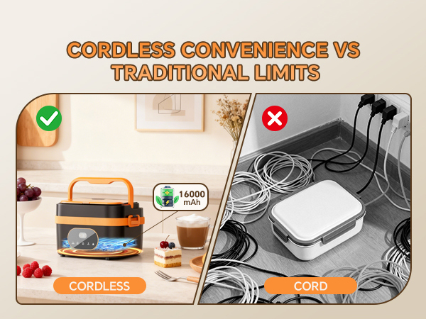 cordless electric lunch box