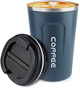 12 oz Stainless Steel Vacuum Insulated Tumbler - Coffee Travel Mug Spill Proof with Lid - Thermos...