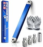Pro - Offset Extension Wrench Set, 15-Inch Impact Ready Tight Reach Tool with 1/4", 3/8" &amp; 1/2" D...