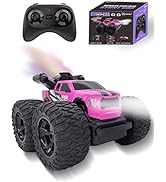 Monster Truck for Girls, Girls Remote Control Car Toys, Pink RC Trucks with Spray Function, 4WD 3...