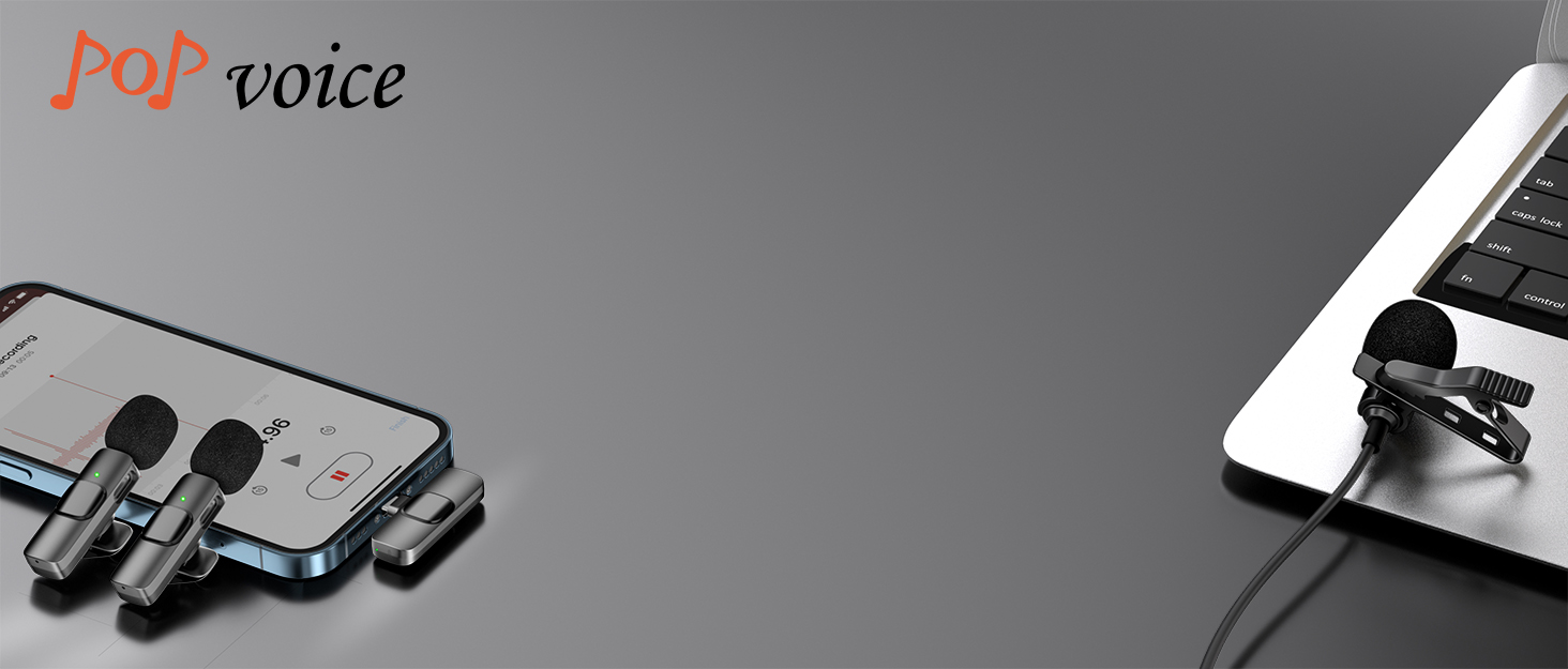 wireless lavalier lapel microphone for iPhone ipad