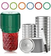 M11 Green Mason Jar Vacuum Sealer and Regular Caning Lids