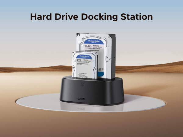 UGREEN USB 3.0 to SATA Dual-Bay HDD Hard Drive Docking Station for 2.5” &amp; 3.5” SATA HDD