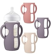BUSOHA 3 Pack Silicone Sleeves for Avent Baby Bottles - Drop Protection Baby Bottle Sleeves with ...