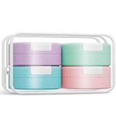 Gemice Travel Containers for Toiletries, Magnetic Travel Containers, TSA Approved Cream Jars with...