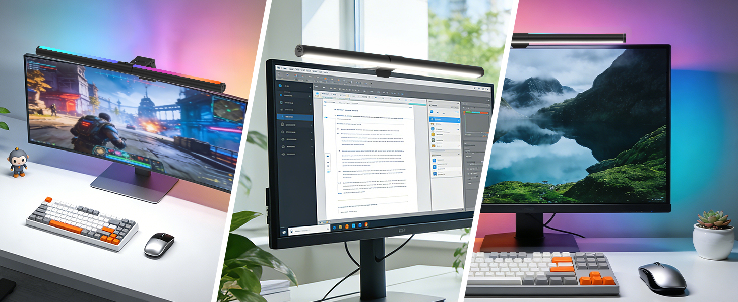 Eye-Care Dual Light Computer Light Bar