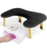 Nail Arm Rest, Arm Rest for Nails Tech, Foldable Nail Tech Client Arm Rest, PU Leather Nail Hand ...
