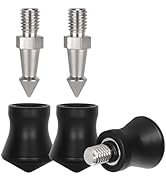 Universal Rubber Feet Tripod Non-Slip Feet Stainless Steel Spike 3/8