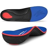 Arch Support Inserts for Men &amp; Women - Plantar Fasciitis Insoles with Max Cushion, Orthotics for ...