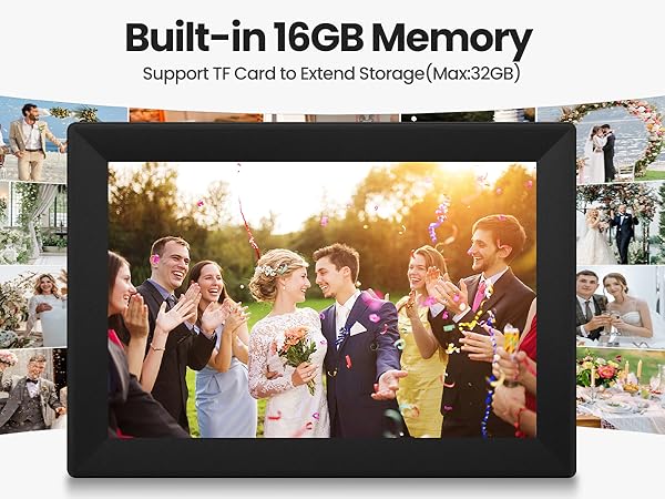 Uhale 10.1inch Digital Picture Frame WiFi Smart Touch Screen Digital Photo Frame