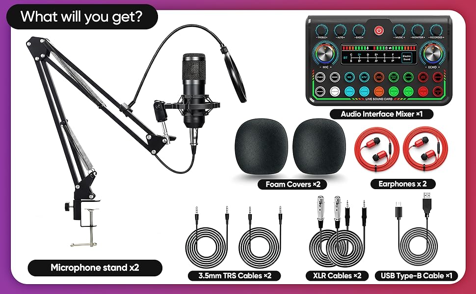 podcast kit;studio equipment