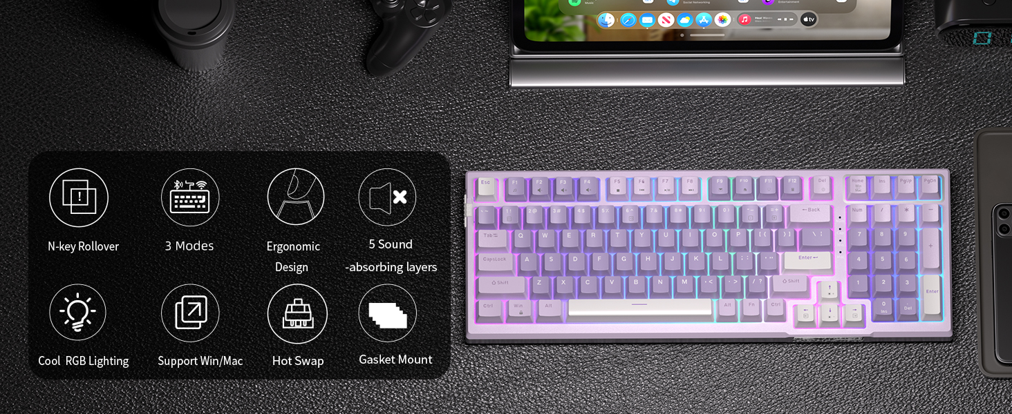 96 Percent Wireless Custom Keyboard