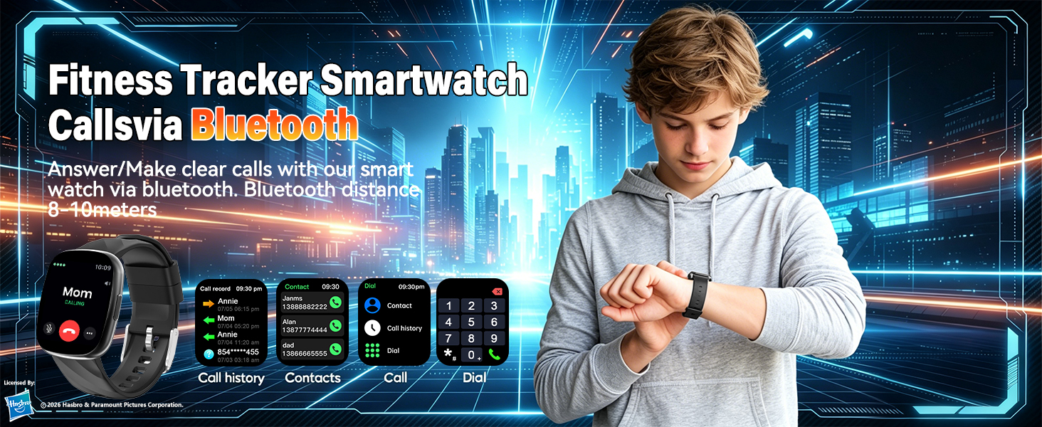 Transformers watch kids smartwatch boys girls gift fitness tracker heart rate