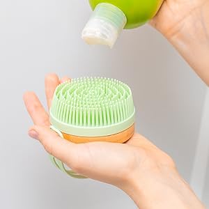 Silicone Shower Brush Photos and Infographics
