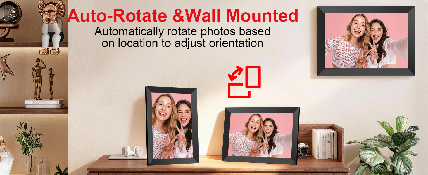 frameo 10.1 inch smart wifi digital photo frame