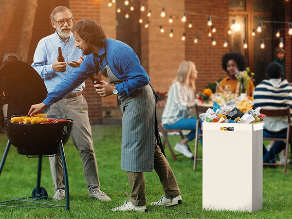 pop up trash cans for parties