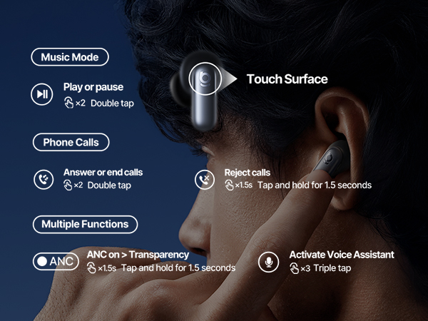 Text reads "Night Mode", "Play or pause", "iPhone Case". Dark-themed interface screens showing mobile app or system controls with icon designs.