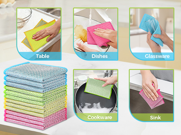 multipurpose dishwashing rags