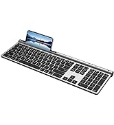 CHESONA Wireless Bluetooth Keyboard for Mac, Support USB-A to Type-C Wired Connection for iMac, M...