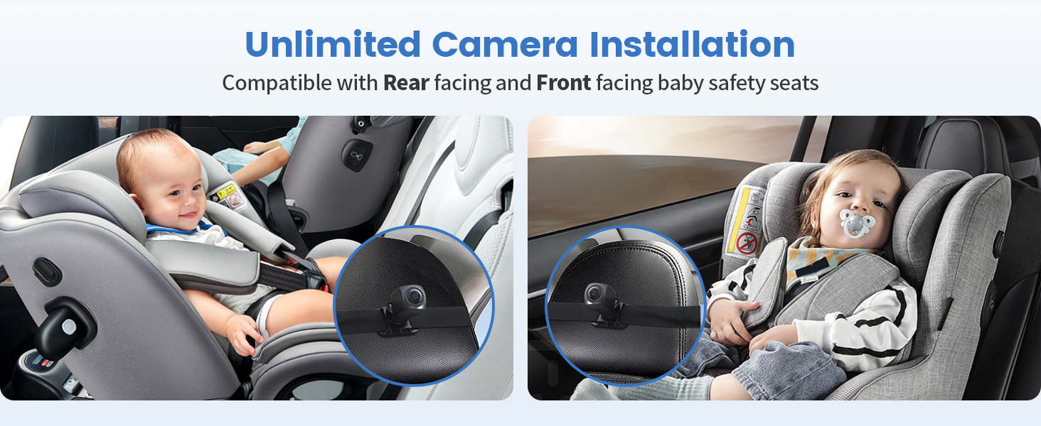 Baby camera for car