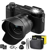 5K Digital Camera, 5X Optical Zoom Cameras for Photography &amp; Video, 64MP Autofocus Vlogging Camer...