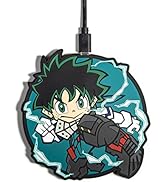 Numskull Official My Hero Academia Wireless Charger Pad - 10W Fast Qi Charger for All Qi Wireless...