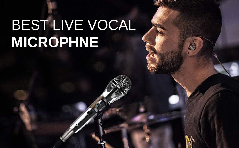 microphone for singing, wired microphone, dynamic microphone, mic, singing microphone