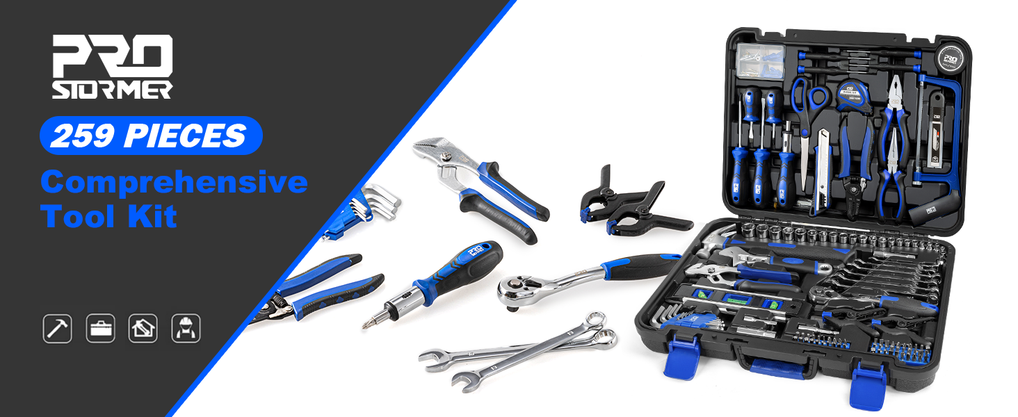 259 Pieces Comprehensive Tool Kit