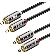 J&amp;D RCA Cable, Gold-Plated 2RCA Male to 2RCA Male Copper Shell Stereo Audio Cable, RCA Audio Cabl...