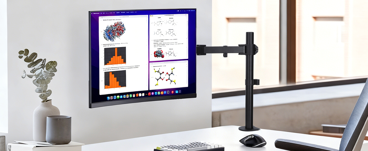 single monitor desk mount