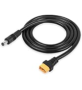 GINTOOYUN XT60 to DC5521 Power Cable, XT-60 Male to DC 5.5mm x 2.1mm Male Adapter Cord for FPV Go...