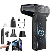 VVICOGARD Compressed Air Duster, 2 in 1 150000RPM Stepless Speed Electric Air Duster and Vacuum C...