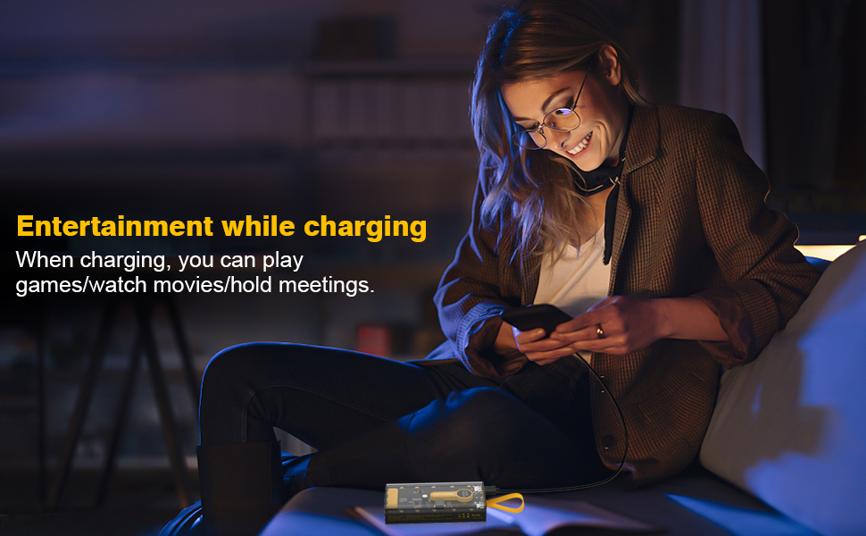 Entertainment while charging