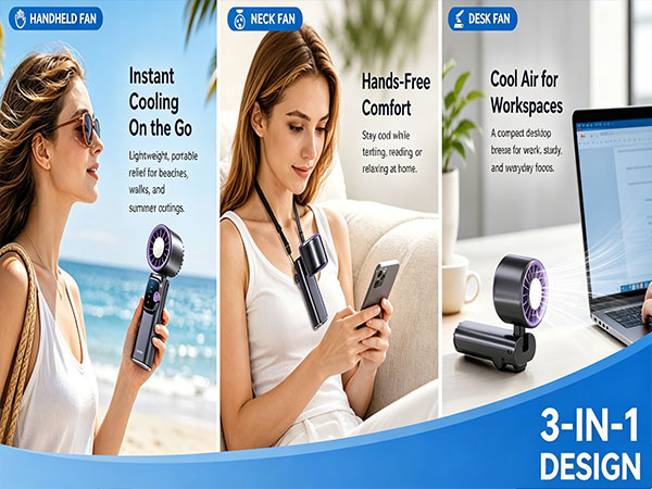 Portable Handheld Fan,portable fan,hand fan,foldable fan,handheld fan foldable,neck fan