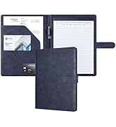 Mymazn Padfolio Portfolio Folder, Faux Leather Interview Resume Folder with Document Organizer &amp; ...