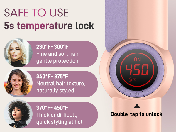 wide flat iron hair straightener