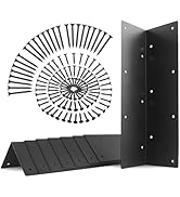 Harvards Chrome Set of 8 Raised Garden Bed Corner Brackets with Screws for 20"-24" Bed ,Rust Resi...