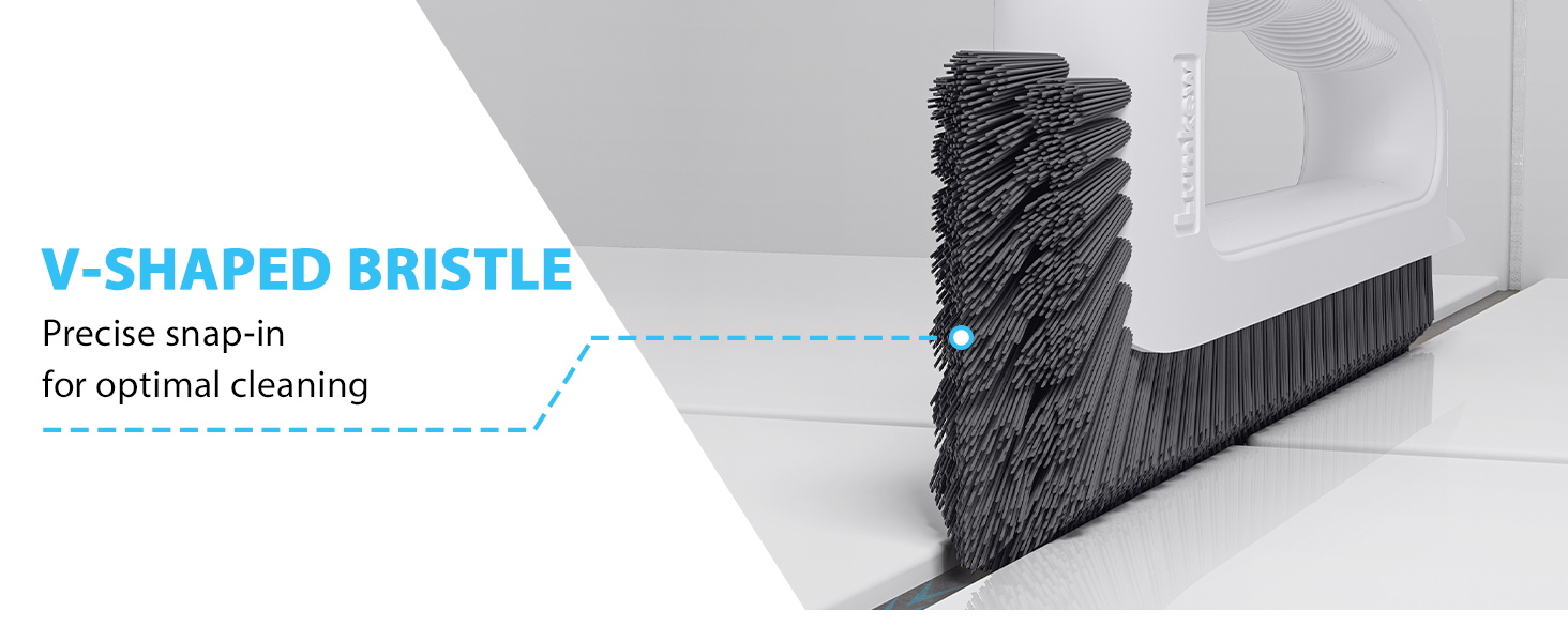 V-shaped bristle