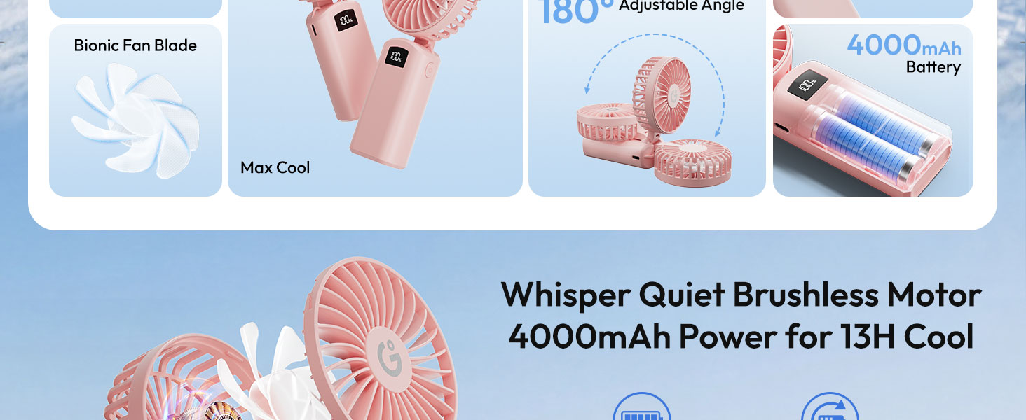 Portable Handheld Mini Fan