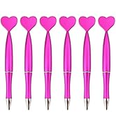 Yjcnelcr 6 Pcs Ballpoint Pens,Heart Shaped Gel Ink Pen,1.0mm Student Stationery,Desk Accessories ...