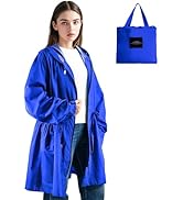 LAMA Women's Rain Jacket with Hooded, Lightweight Waterproof Rain Coat with Big Pocket, Windproof...