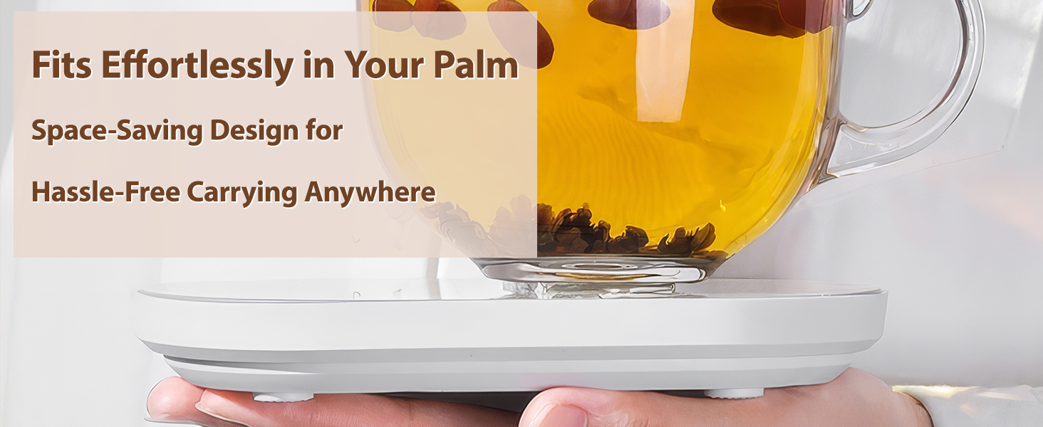 Glass cup, USB heating pad