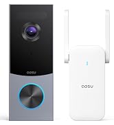 aosu 5MP Ultra HD Wireless &amp; Wired Video Doorbell Camera | No Subscription Required, 8GB Local St...