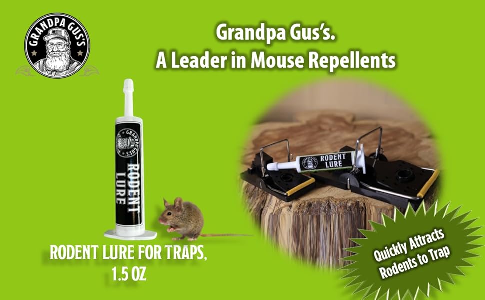 Grandpa Gus's Rodent Lure For Traps 1.5 oz Repels Rodent &amp; Mice