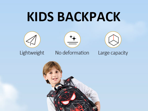 Kids school backpack, lightweight, large capacity, non-deformable children backpack for school. 