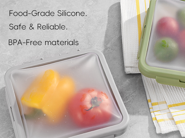 Reusable Silicone Food Storage