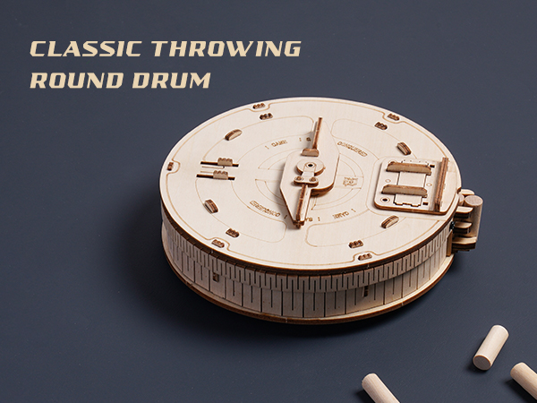ROKR Detachable drum magazine is equipped with 10 wooden shells